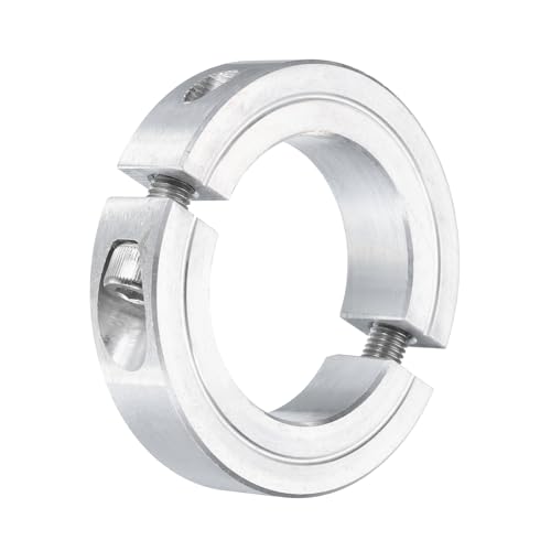 uxcell Double Split Clamp-On Shaft Collar 1-1/2" Bore, Aluminum Alloy