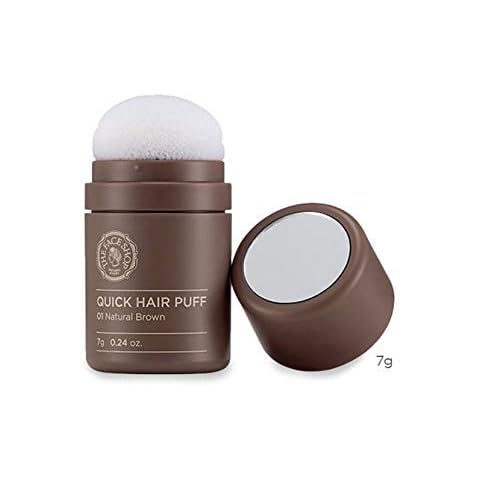 The Face Shop Quick Hair Puff Hair Line Touch Waterproof 7G(0.24Oz) (Dark Brown) Cover