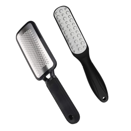 Beaupretty 2Piezas Removedor de Callosidades de Pies de Raspado Multifuncional de Inoxidable Herramienta Eliminar Muerta Cuidado de Pies Hombres y Mujeres
