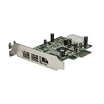 StarTech.com 3 Port 2b 1a Low Profile 1394 PCI Express FireWire Card Adapter - PCI Express 1394a - PCIe FireWire 400 Card (PEX1394B3LP)
