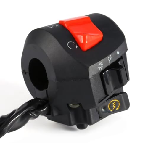 Interrupteur de commande guidon moto avec bouton push démarrage