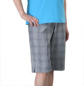 Pantalones cortos a cuadros para mujer, Shorts rectos informales de cintura  media con bolsillo, color blanco y negro, a la moda, gran oferta|Pantalones  cortos| - AliExpress