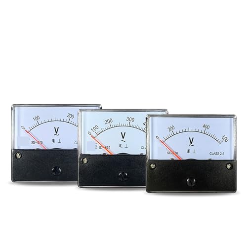 Voltímetro de CA de 500V analógico modelo SD670 con panel de puntero de 52 mm 2