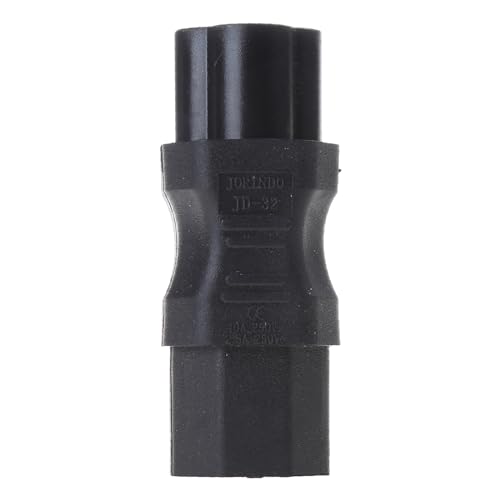 VOCUE 3 pines C13 hembra a macho Cloverleaf convertidor adaptador de corriente
