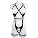 NOVYEGZL BDSM Sexy Full Body Harness Bondage Lingerie Belt Women Punk Leather Harness Bra Goth Accessories(Add Leather black)