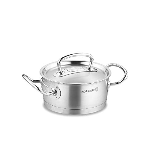 Korkmaz Stainless Steel Proline Cooking Pot - Silver
