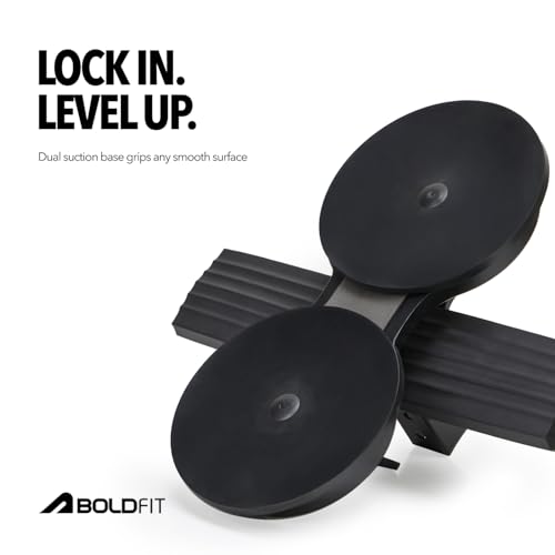 Image of Boldfit Sit Up Bar with Suction Cup Base, Adjustable Height & Foam Padding, Portable Ab Exercise Equipment for Core, Crunches, Leg Raises & Home Workouts, Gym Accessories for Men & Women