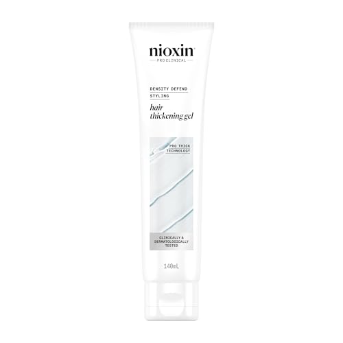 NIOXIN Density Defend Hair Thickening Gel - Gel Cheveux Coiffant Épaississant - Enrichi en Huile de Menthe Poivrée (140 ml)
