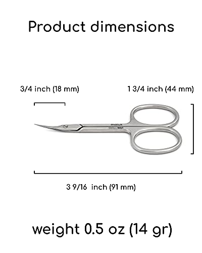 Cuticle Scissors Professional Maluk Small - Thumbnail 3
