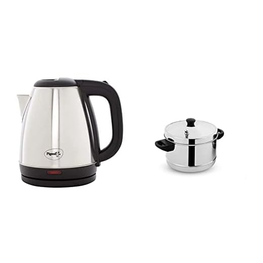 Pigeon by stovekraft Amaze Plus 1.5 Litre Electric Kettle, Black & Pigeon - 4 - Plates Idly Maker