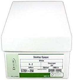 A2 White Envelopes - Square Flap - 250 Envelope Pack - Desktop Publishing Supplies™ Brand Envelopes