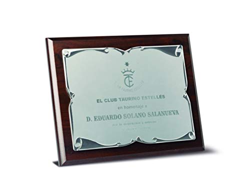 NuevoArte Placa Homenaje Pergamino (29x23cm)