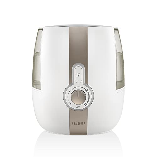 HoMedics Humidifiers for Bedroom, Home, Office, and Plants. Cool Mist Ultrasonic Humidifier for Large Room With Clean Tank Technology. Great ...