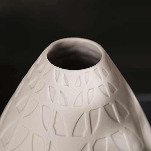 Blessings Decor New Modern Luxury Home Decoration Ceramic vase (Leaf White) - Image 4