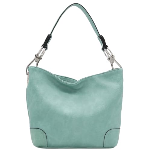 Image of Hobo Shoulder Bag with Big Snap Hook Hardware