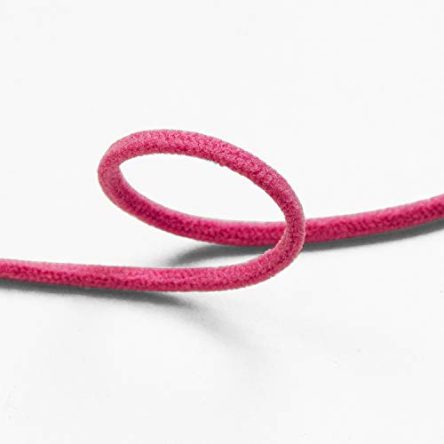 Expo International 1/8" Soft Knit Elastic Cord-10 Yards | Fuchsia Trim #TOP3