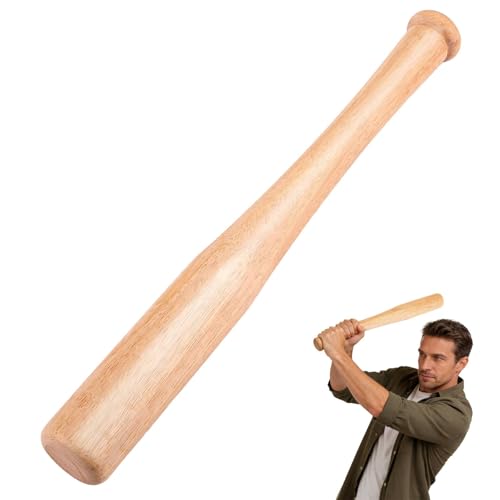 18 Inch Mini Wooden Baseball Bat Portable Short Wood Baseball Bat for Home Safety & Personal Security