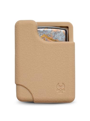 TACTICAL_GEEK TX11 Lighter Pouch, Portable Lighter Holder for Belt, Anti-Scratch Protective Storage Case for Daily Carry, Tan