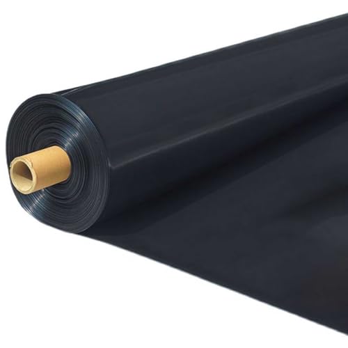 Bâche de bassin noire imperméable de haute densité pour la création d'étangs de jardin durables