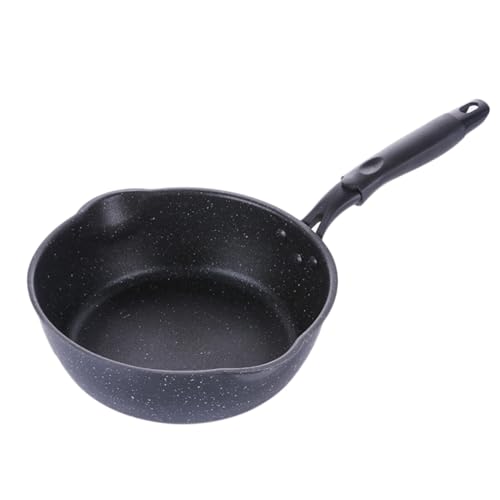 SOLUSTRE Non Stick Omelette Pan Aluminum Alloy Mini Frying Pan for Cooking Eggs Pancakes and Sandwiches Compatible with Fire Stove and Induction Cooker Kitchen Cookware Accessory Without