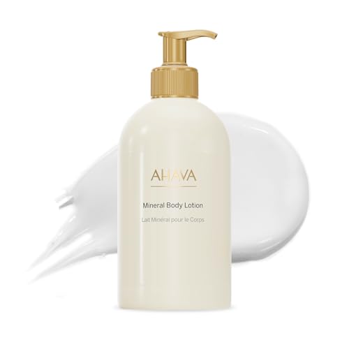 AHAVA Dead Sea Water Mineral Body Lotion - Daily Moisturizing & Hydrating Body Lotion with Osmoter Exclusive blend of Dead Sea Minerals & Nourishing Botanical Extracts Original 17 Fl.Oz