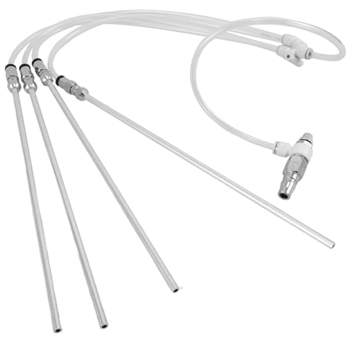 STOBAZA Pneumatic Engine Cleaning Equipment Auto Deposition Cleaner Car Cleaning Supplies Cylinders Deposits Vehicle Maintenance Wash Wow Cars for Pneumatic Tool Silver Metal