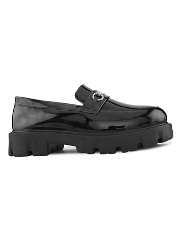 Image of STANPHORD Mens Loafers Stanphord Men's Slip On Loafers Shoes | Comfortable Lightweight Stylish Footwear for Casual, Formal TPZN 2231 Black-7