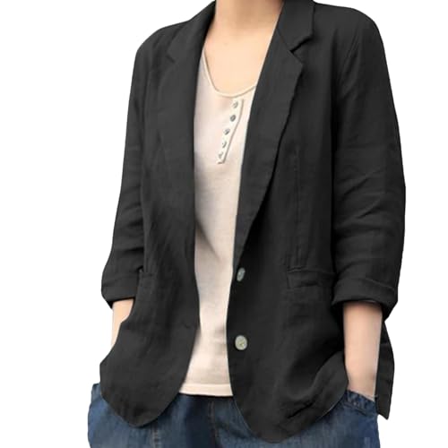 Woman Work Shirt Female Long Sleeve Lapel Neck Outwear Vintage Loose Jackets