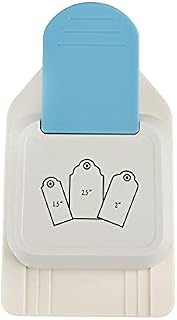 Gobesty Tag Punch, 3 in 1 Tag Punch Gift Tag Cutter Label Punch Craft Paper Punch Tag Maker for Book Mark,Gift Card Making, DIY Projects, Scrapbooking