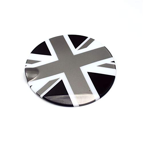 HDX - Carcasa para Mini Cooper One S JCW R Series R60 Countryman R61 Paceman 2010-2016, diseño de Bandera de Reino Unido, Color Negro y Gris