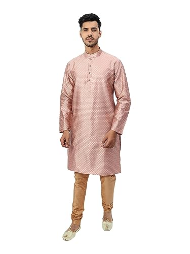 Image of Silk Blend Men's Kurta Pyjama Set /Kurta Pajama for Men