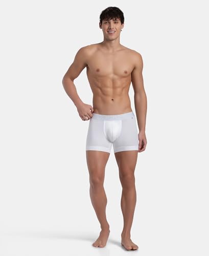 Image of Jockey US60 Men Super Combed Cotton Elastane Stretch Solid Trunk with Ultrasoft Waistband (Pack of 2)