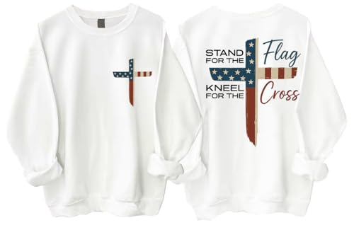 Stand For The Flag Kneel For The Cross Sweatshirt Cross And Flag Hoodie