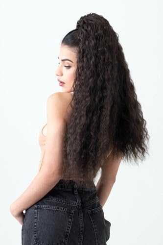 Extension de queue de cheval extra longue Kaia black #1b pour corriger le manque de volume