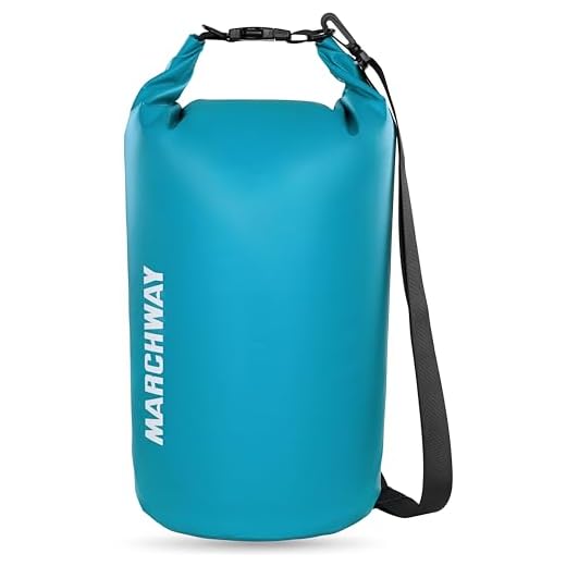 MARCHWAY Floating Waterproof Dry Bag 5L/10L/20L/30L/40L, Roll Top Sack Keeps Gear Dry for Kayaking, Rafting, Boating, Swimming, Camping, Hiking, Beach, Fishing (Teal, 20L)