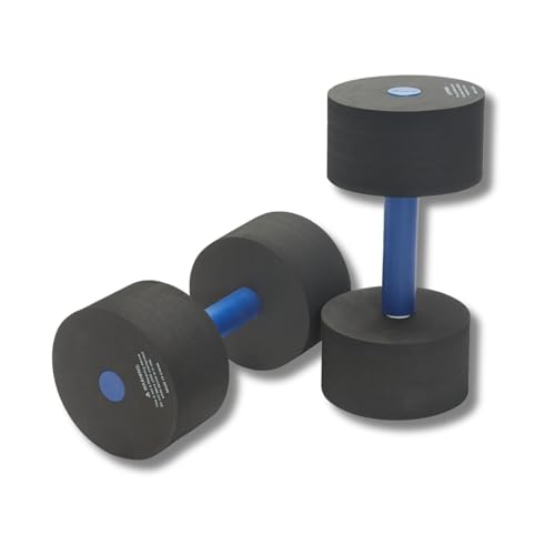 Sporti Aquatic Fitness Medium Dumbbells Water Weights - Black