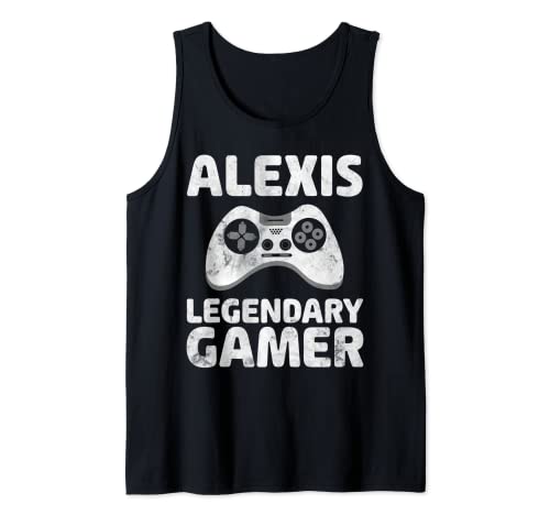 Personalized Legendary Gamer Shirt Alexis Name Video Gamer Tank Top