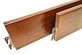 B&H Panel Company Wood Bed Rails Replacement, Easy Install & Durable Hook-On Wooden Side Rails (Pair) - Twin, Full, Queen, King, & Cal. King Bed Frame Sizes - Walnut Finish 82'