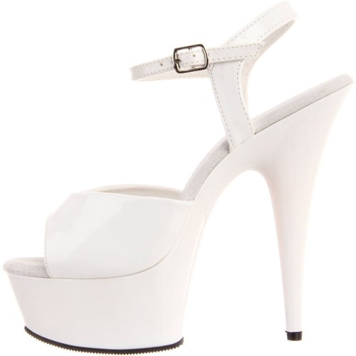 Pleaser DEL609/W/M_WHT