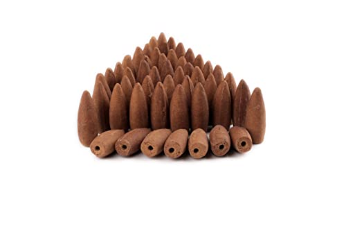 French Vanilla Backflow Incense Cones Aromatic Smoke Fountain Inscents Waterfall - 50 Pcs #TOP6