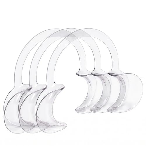Image of LA MIERE Dental Cheek Retractor C Shape Mouth Opener Size M, Pack of 3, Clear