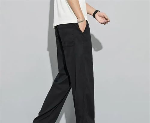 Men's Summer Straight Jeans Stretch Denim Pants Regular Fit Baggy Casual Business Classic Trousers2