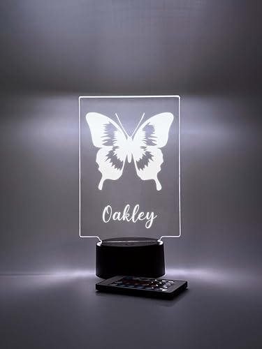 Lámpara de Mesa Personalizada Mariposa Multicolor LED miniatura 7
