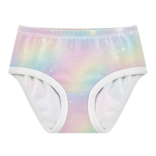 Pastel Rainbow Gradient Star Cute Panties Girl Toddler Underwear Floral Cotton Animal Underpants Briefs 2t