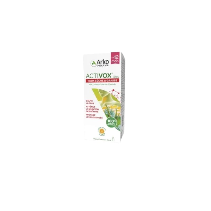 ARKOPHARMA Sirop Activox Toux Sèche et Grasse avec Miel