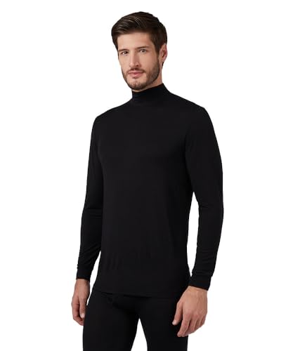 32 Degrees Men's Lightweight Baselayer Mock Top | Form Fitting | Long Sleeve |4-Way Stretch | Thermal