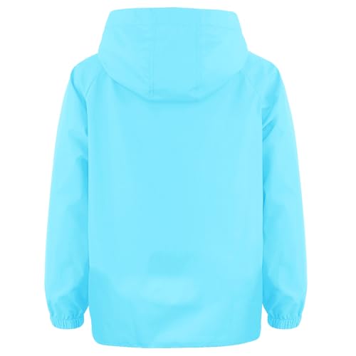 Image of MODAFANS Boys Girls Rain Jacket Waterproof lined Hooded RainCoats Windbreaker