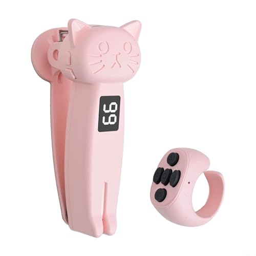 Mando a distancia inalámbrico para Kindle para Paperwhite con obturador de página y cámara con conectividad BT 5.3 y capacidad de carga rápida tipo C (rosa)