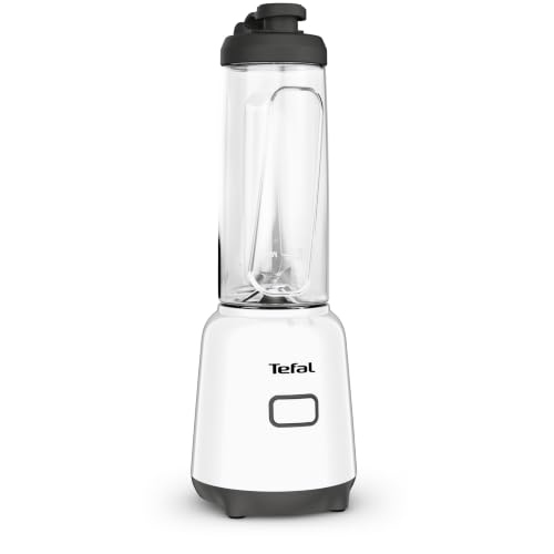 Tefal BL1501 Mix & Move Mini batteur sur pied - Bouteille à emporter en Tritan de qualité supérieure - 300 W - Design peu encombrant - Lames amovibles -...
