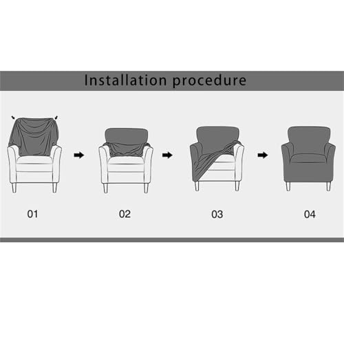Housse de fauteuil extensible de salon en polyester de couleur unie